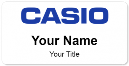 Custom name badges for Casio