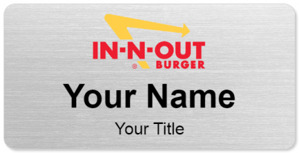 Custom name badges for In N Out Burger