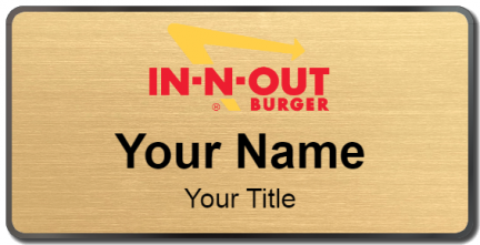 Custom name badges for In N Out Burger