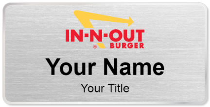 Custom name badges for In N Out Burger