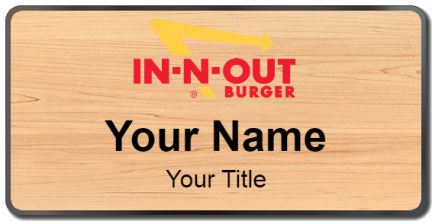 Custom name badges for In N Out Burger
