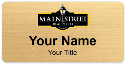 Custom name badges for Main Street Realty
