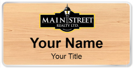 Custom name badges for Main Street Realty