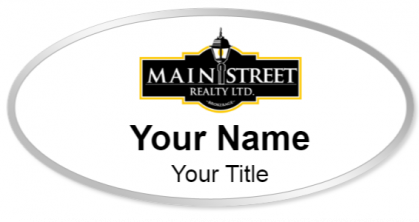 Custom name badges for Main Street Realty