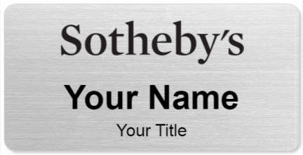 Custom name badges for Sothebys
