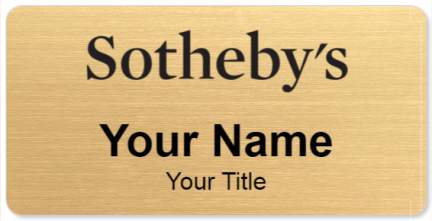 Custom name badges for Sothebys