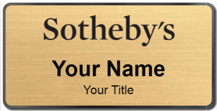 Custom name badges for Sothebys