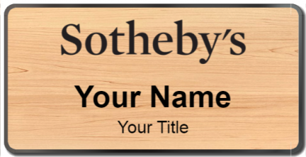Custom name badges for Sothebys