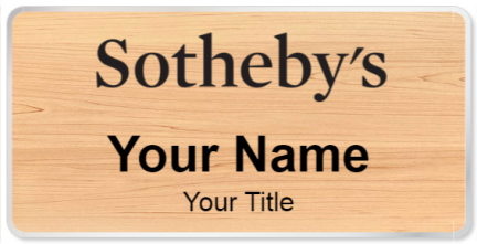 Custom name badges for Sothebys