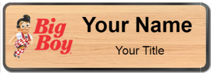 Custom name badges for Bobs Big boy