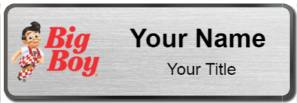 Custom name badges for Bobs Big boy