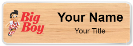 Custom name badges for Bobs Big boy
