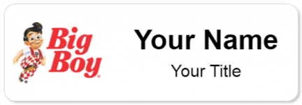 Custom name badges for Bobs Big boy