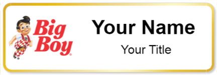 Custom name badges for Bobs Big boy