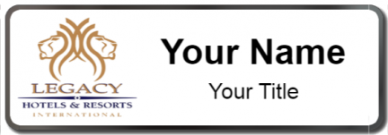 Custom name badges for Legacy Hotel