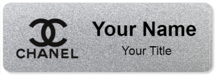 Custom name badges for Chanel