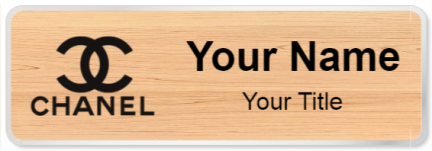 Custom name badges for Chanel