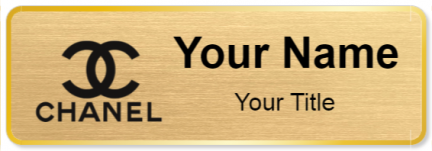 Custom name badges for Chanel