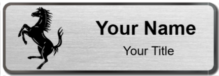 Custom name badges for Ferrari