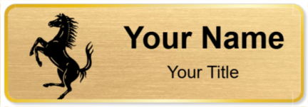 Custom name badges for Ferrari