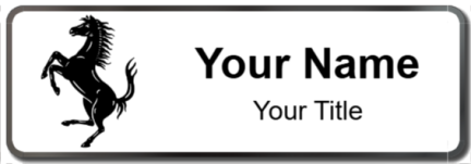 Custom name badges for Ferrari