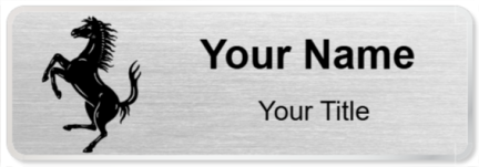Custom name badges for Ferrari