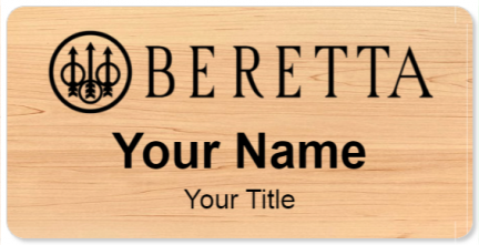Custom name badges for Beretta