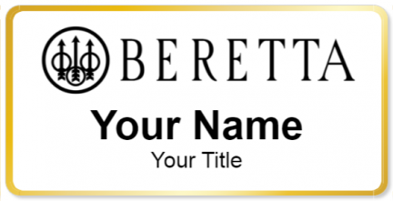 Custom name badges for Beretta