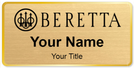 Custom name badges for Beretta