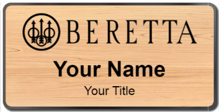 Custom name badges for Beretta