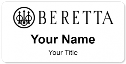 Custom name badges for Beretta