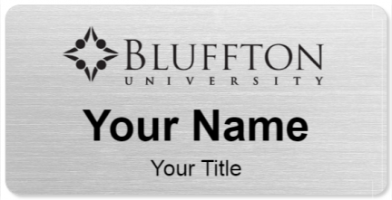 Custom name badges for Bluffton University