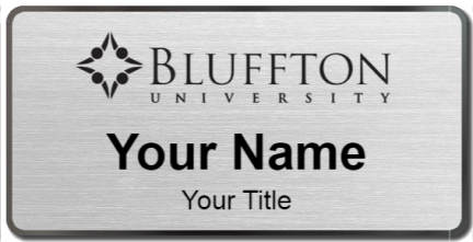 Custom name badges for Bluffton University