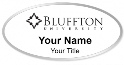 Custom name badges for Bluffton University