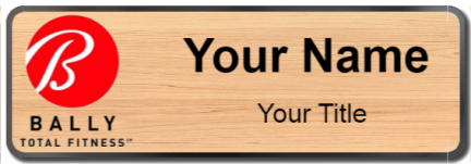 Custom name badges for Balleys Total Fitness