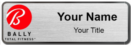 Custom name badges for Balleys Total Fitness