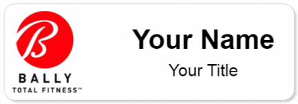 Custom name badges for Balleys Total Fitness