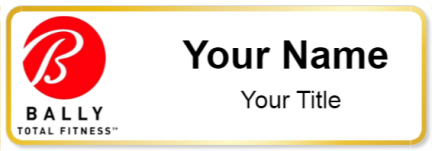 Custom name badges for Balleys Total Fitness