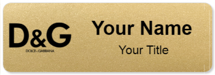 Custom name badges for Dolce & Gabbana