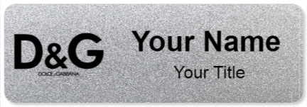 Custom name badges for Dolce & Gabbana