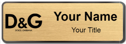 Custom name badges for Dolce & Gabbana