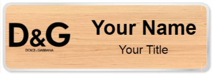 Custom name badges for Dolce & Gabbana