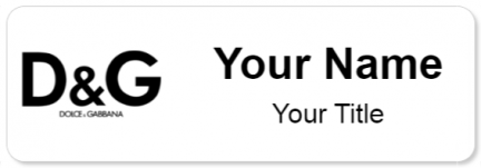 Custom name badges for Dolce & Gabbana