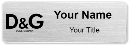 Custom name badges for Dolce & Gabbana