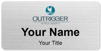 Custom name badges for Outrigger Beach Resort