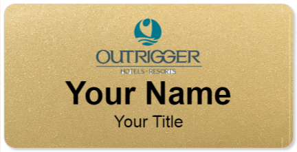 Custom name badges for Outrigger Beach Resort