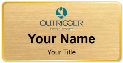 Custom name badges for Outrigger Beach Resort