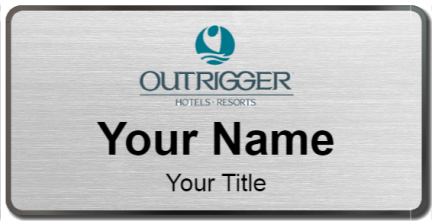 Custom name badges for Outrigger Beach Resort