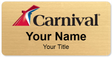 Custom name badges for Carnival Cruise Lines