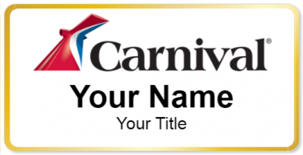 Custom name badges for Carnival Cruise Lines
